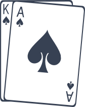 Playing Cards King And Ace Of Spades Sticker