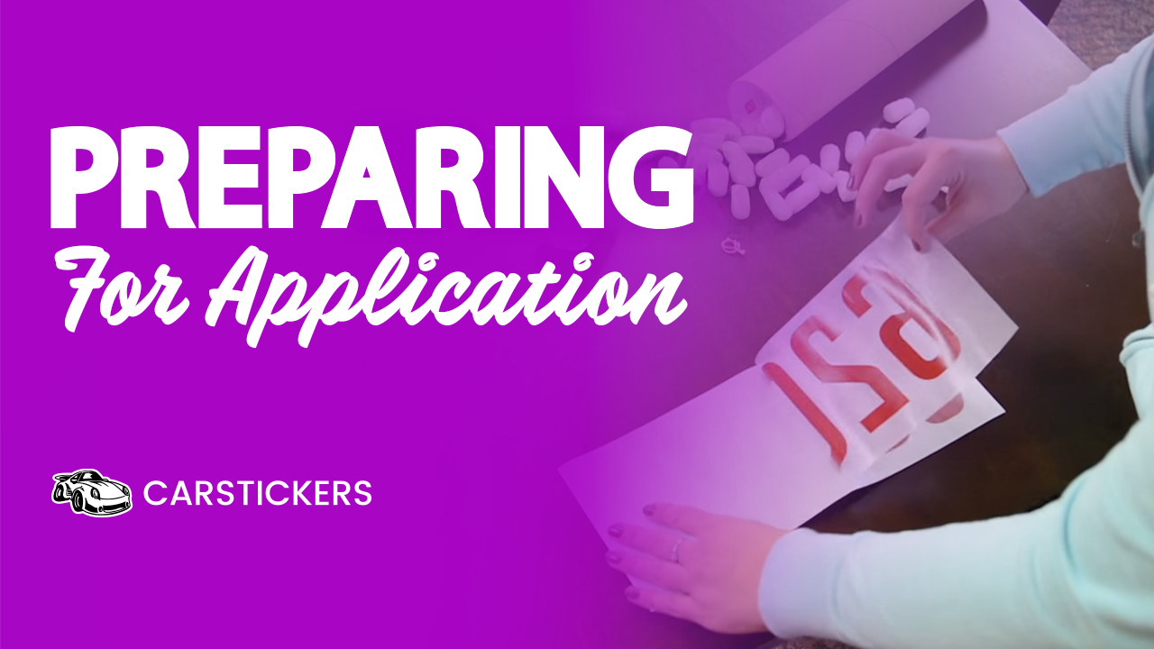 Preparing Transfer Stickers For Application