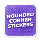 Sticker with soft rounded corners for a smooth look