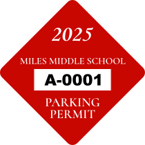 School Diamond Parking Permit