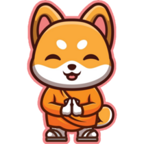 Shiba Inu Monk Sticker