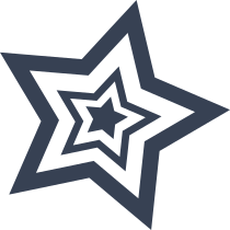 Star Inside Stars Sticker