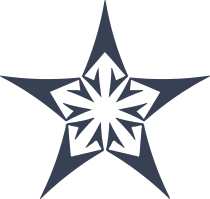 Star With Arrows Sticker