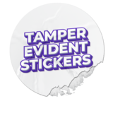 Sticker that breaks apart to show tampering