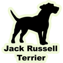 Terrier Silhouette Sticker