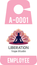 Triangle Yoga Hang Tag Parking Permit