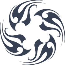 Tribal Flames In A Circle Sticker