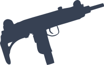 Uzi Gun Sticker