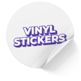 Standard vinyl sticker for everyday use, weather-resistant