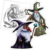 Wizard Stickers
