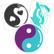 Yin and Yang Stickers