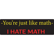 Youre Just Like Math Bumper Sticker